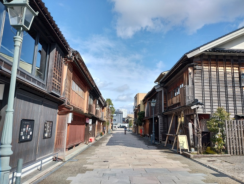 石川県金沢市野町2丁目　金沢市の観光地　にし茶屋町